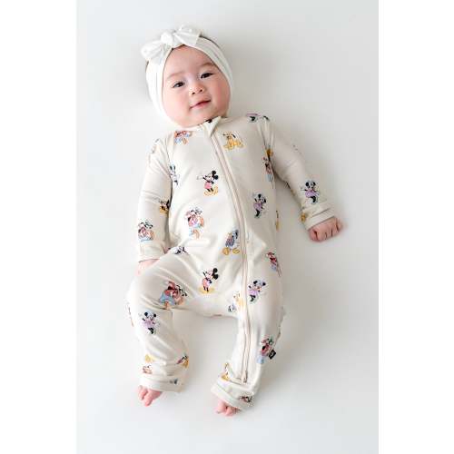 Zippered Romper in Mickey Mouse and Friends