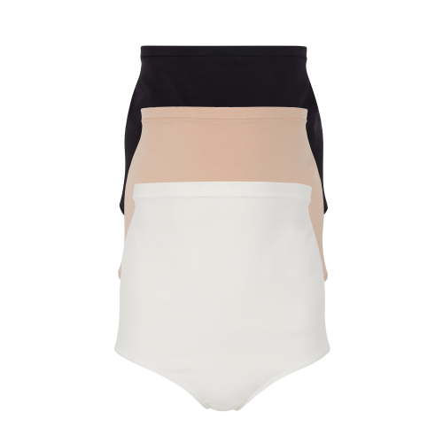 Ingrid & Isabel For Every Belly Women's Maternity Cotton Jersey High Waisted Brief Panties, 3-Pack, Sizes XS-4XL