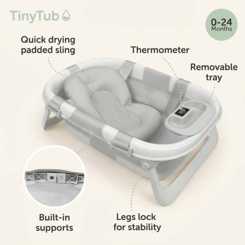 TinyTub - Foldable baby bath (Pink)