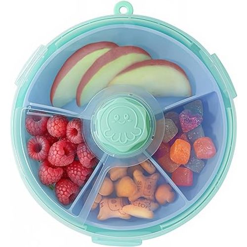 Snack Spinner for Toddlers, Reusable Kids Spinning Snack Container