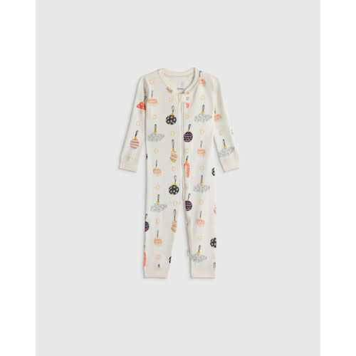 100% Organic Cotton One Piece Pajama - Baby in Holiday Tartan