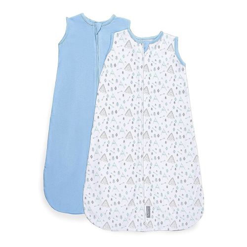 SwaddleMe by Ingenuity Night Sack Sleeper, For Ages 6-12 Months, 16-24 Pounds, Up to 30 Inches Long, 2-Pack Loose-fit Baby Swaddle Sack Wearable Blanket