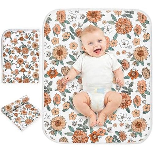 Portable Baby Changing Pad, Waterproof Diaper Changing Mat, 30"x24"
