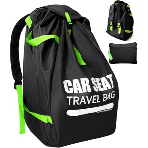 Car Seat Travel Bag for Airplane, Padded Strap Car Seat Bags for Air Travel