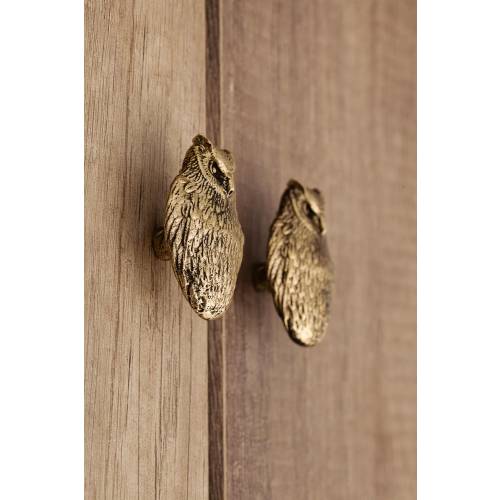 Brass Owl Handle by TUTURA, Drawer or Cabinet Handle
