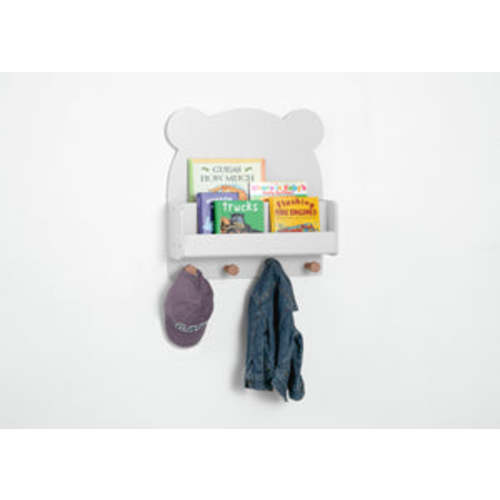 Brannan Bear Wall Shelf with 4 Hooks