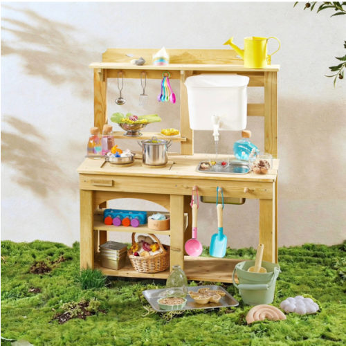 Tiny Land® Outdoor Mud Kitchen & Sand Play Set