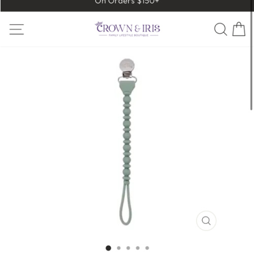 Sweetie Strap™ Silicone One-Piece Pacifier Clips