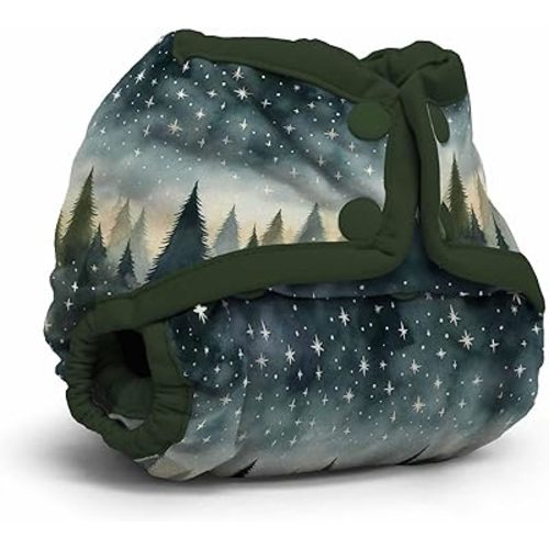 Kanga Care Rumparooz Double Leg Gusset Reusable Cloth Diaper Cover Newborn Snap | Stargazing 4-15 lbs