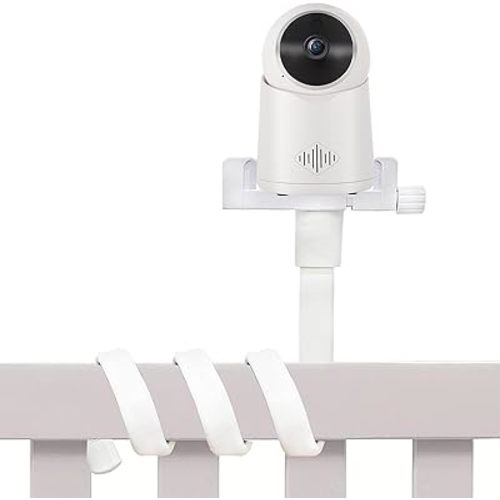 Baby Monitor Mount Compatible with Infant Optics DXR-8 Pro, DXR-8 Baby Monitor and Most Other Baby Monitors, Universal Baby Camera Holder for Crib Without Tools or Wall Damage