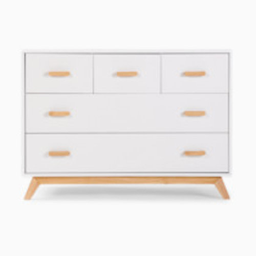 dadada Soho 5-Drawer Dresser - White/Natural