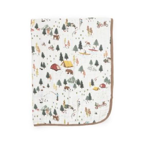 Little Unicorn Organic Cotton Muslin Baby Blanket - Alpine Adventure