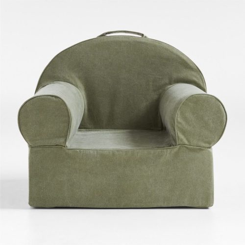 Personalized Large Cyprus Green Kids Lounge Nod Chair