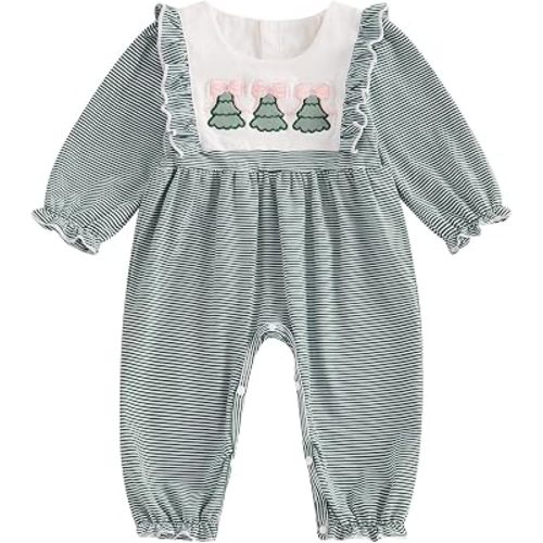 Amazon.com: Doisbetthsay Romper Baby Girl Newborn Clothes Long Sleeve Bodysuit Jumpsuit Iinfant Going Home Outfit Spring Summer Fall (Christmas Green C, Newborn): Clothing, Shoes & Jewelry