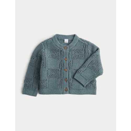 Pure Cotton Knitted Cardigan (7lbs-12 Mths)