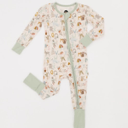 Bamboo Zip Pajamas | Snuggly & Stylish Comfort – Milk & Baby