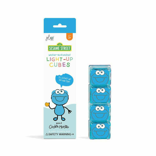 Glo Pals Cookie Monster 4-Pack–Sesame Street Bath Toy – The Natural Baby Company