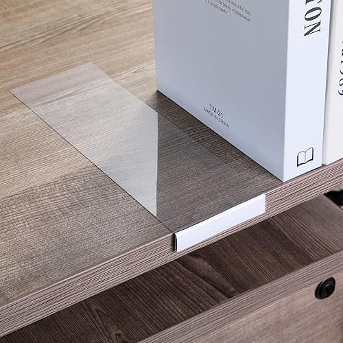 Containlol 15 Pieces Moveable Shelf Label Holders Clear Shelves Tags Moveable Library Markers Transparent Shelf Label Display Holder for Classroom Office Library Book Shelves(3 x 0.63 Inch)