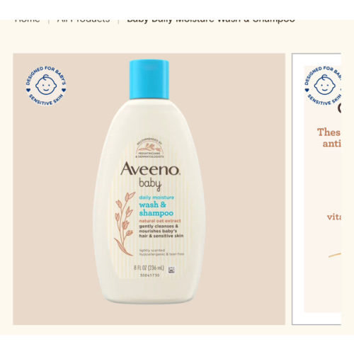 Baby Wash & Shampoo, Tear-Free & Paraben-Free | Aveeno®