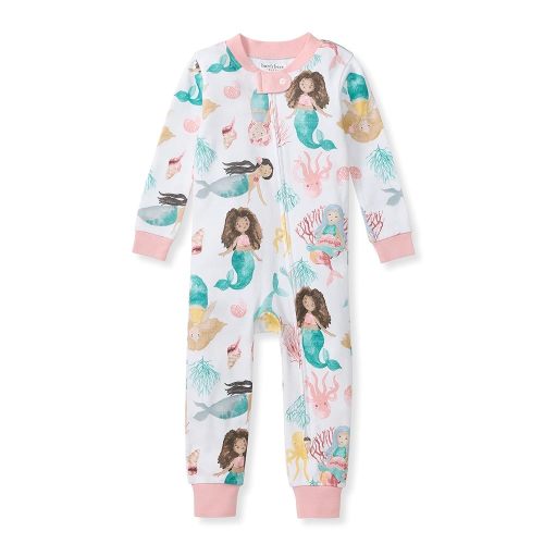 Burt's Bees Baby baby-girls Sleepers, 100% Organic Cotton, One-piece Zip Up Footless Jumpsuit, Snug Fit Pajamas