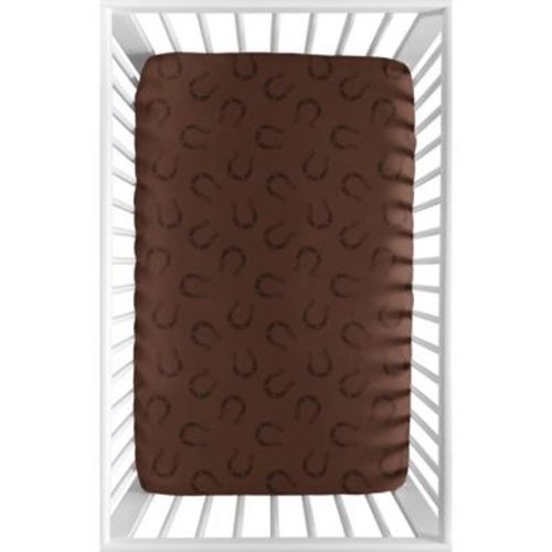Sweet Jojo Designs Boy Baby Fitted Mini Crib Sheet Wild West Cowboy Brown