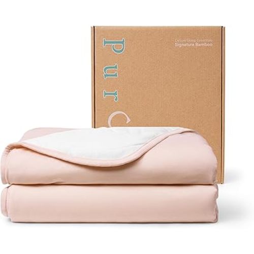 PurComfy Supersoft Baby Blanket, Premium Bamboo Viscose Baby Quilt, Hypoallergenic and Breathable, for Newborns, 33"×33"