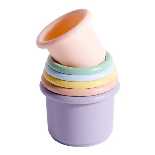 Baby Stacking Toy Cups | Non-toxic Baby Plant-based Cups | i play.® by Green Sprouts®