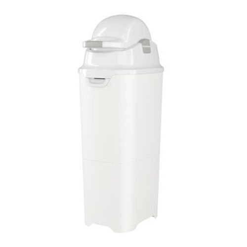 Foundations Tall Diaper Pail with Airtight Lid - Durable & Odorless Diaper Disposal, Holds up to 60 Newborn Diapers, Refill With Any Bags