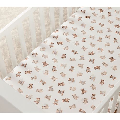Teddy Bear Crib Fitted Sheet