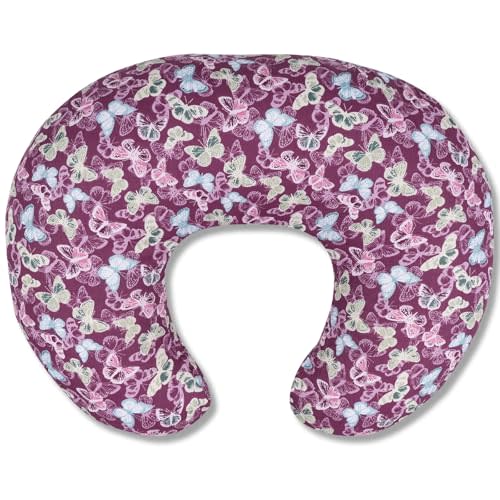 x-vesolje Nursing Pillow, Breastfeeding Pillow with Removable Cover, Ergonomic Breast Feeding Pillow, Baby Feeding Support Pillow for Mom Easier Breastfeeding- Original Size/Butterfly