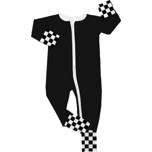 Checked Out Snoozer Convertible Footie Pajama, Newborn