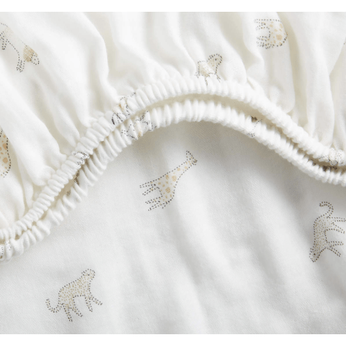 Supersoft Safari Friends Organic Cotton Crib Fitted Sheet