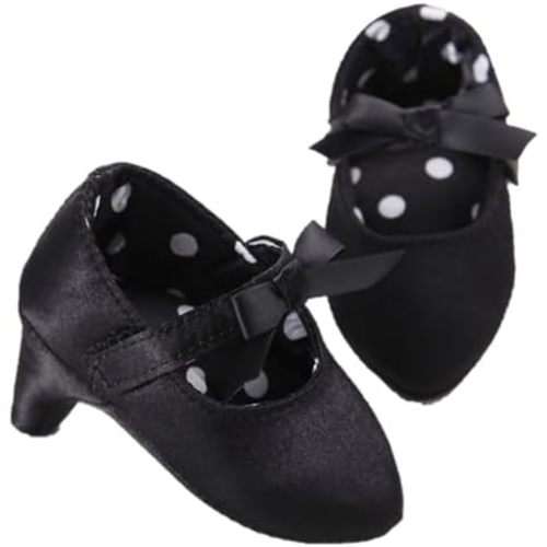 BYUSBAYA-Newborn Baby Girls Princess Shoes Bowknot Soft Sole Crib Shoes with High Heels Crib Baby Girl Photography Props