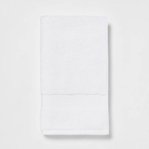 Performance Plus Hand Towel White - Threshold™: 100% Cotton, Fade-Resistant, Terry Fabric, OEKO-TEX Certified