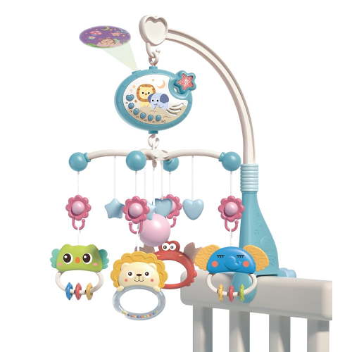 Baby Bedside Toys: Stroller Bell, Music Rotator, Remote Control Projection Light & More - Perfect