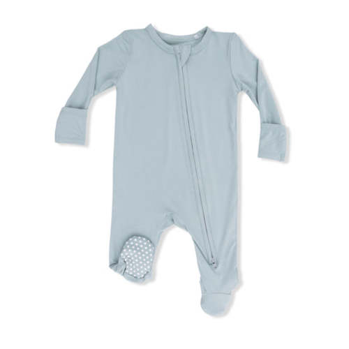 Solid Jadeite - 2 Way Zipper Footie - 6-9 months