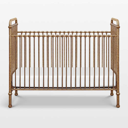Namesake Abigail Vintage Gold Iron 3-in-1 Convertible Baby Crib