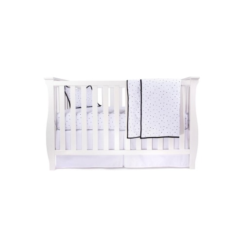 Baby Crib Bedding Sets Includes Crib Sheet, Quilted Blanket, Crib Skirt, and Baby Pillowcase