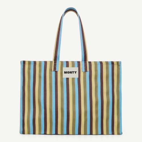 Large Recycled Nylon - Straw & Celeste