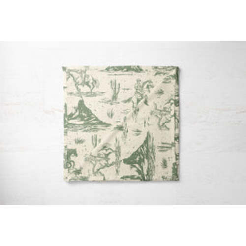 Swaddle blanket On The Range - Sage | 100% Organic Cotton Muslin Baby Bedding – Humble Baby Goods