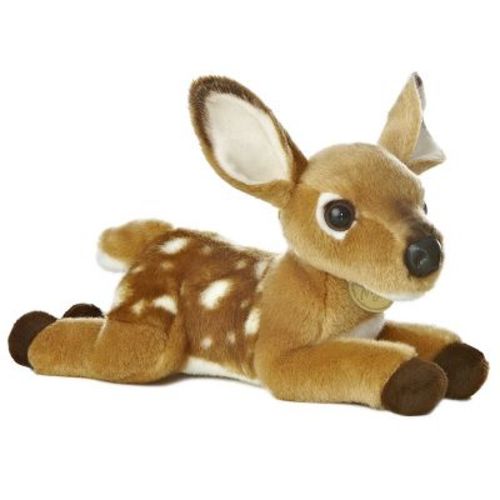 Aurora Medium Fawn Miyoni Realistic Stuffed Animal Brown 11"