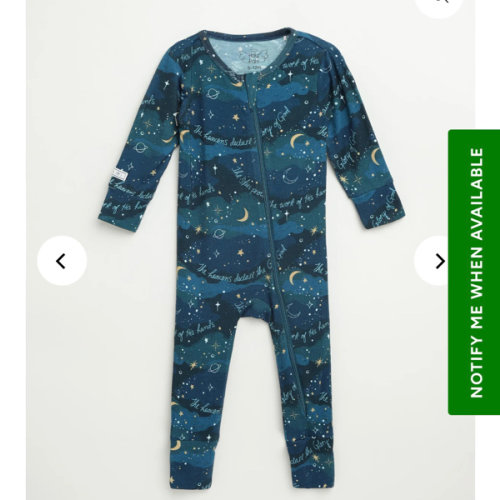 Work of His Hands Footless Onesie Bamboo