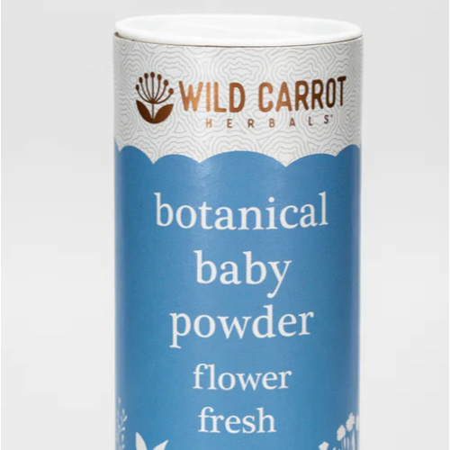 Botanical Baby Powder: Talc-Free, Natural Baby Powder – Wild Carrot Herbals