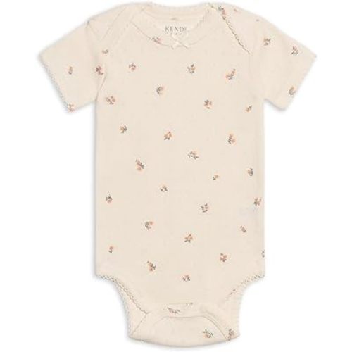 Colored Organics Unisex Newborn Organic Cotton Bodysuit - Short Sleeve Infant One Piece - Baby Boy and Girl Clothing