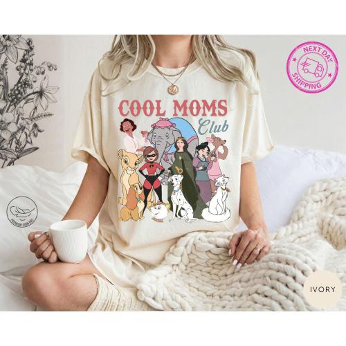 Comfort Colors® Retro Disney Cool Mom Clubs Shirt, Funny Mom Outfit, Disney Moms Shirt, Best Mom Ever Tee, Mothers Day Gifts