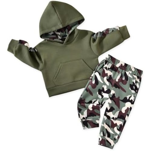 Toddler Baby Boys Camouflage Sweatsuit