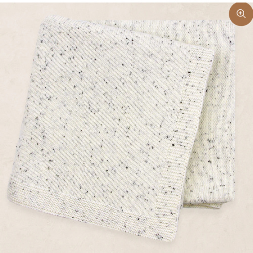 Knit Blanket - Cream Speckle