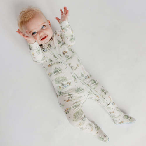 Zip-Up Footie Pajama - Hundred Acre Wood