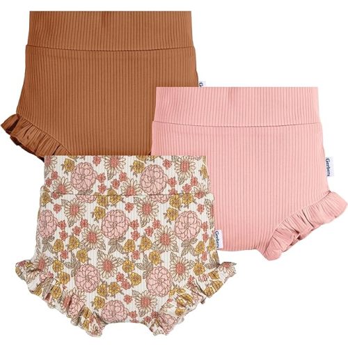 Gerber Baby Girls' 3-Pack Bubble Shorts