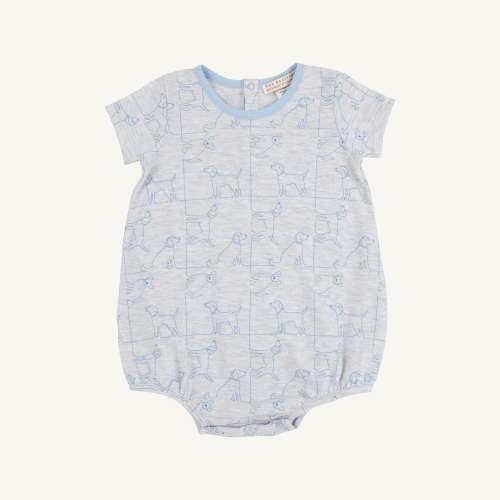 Short Sleeve Patton Play Bubble - Puppy Puzzle